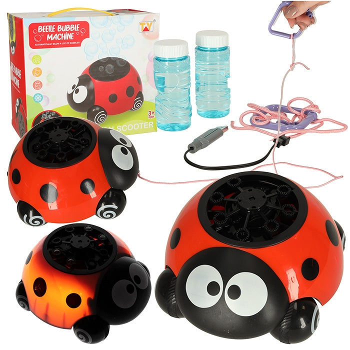 Soap bubble machine soap bubble ladybird lights