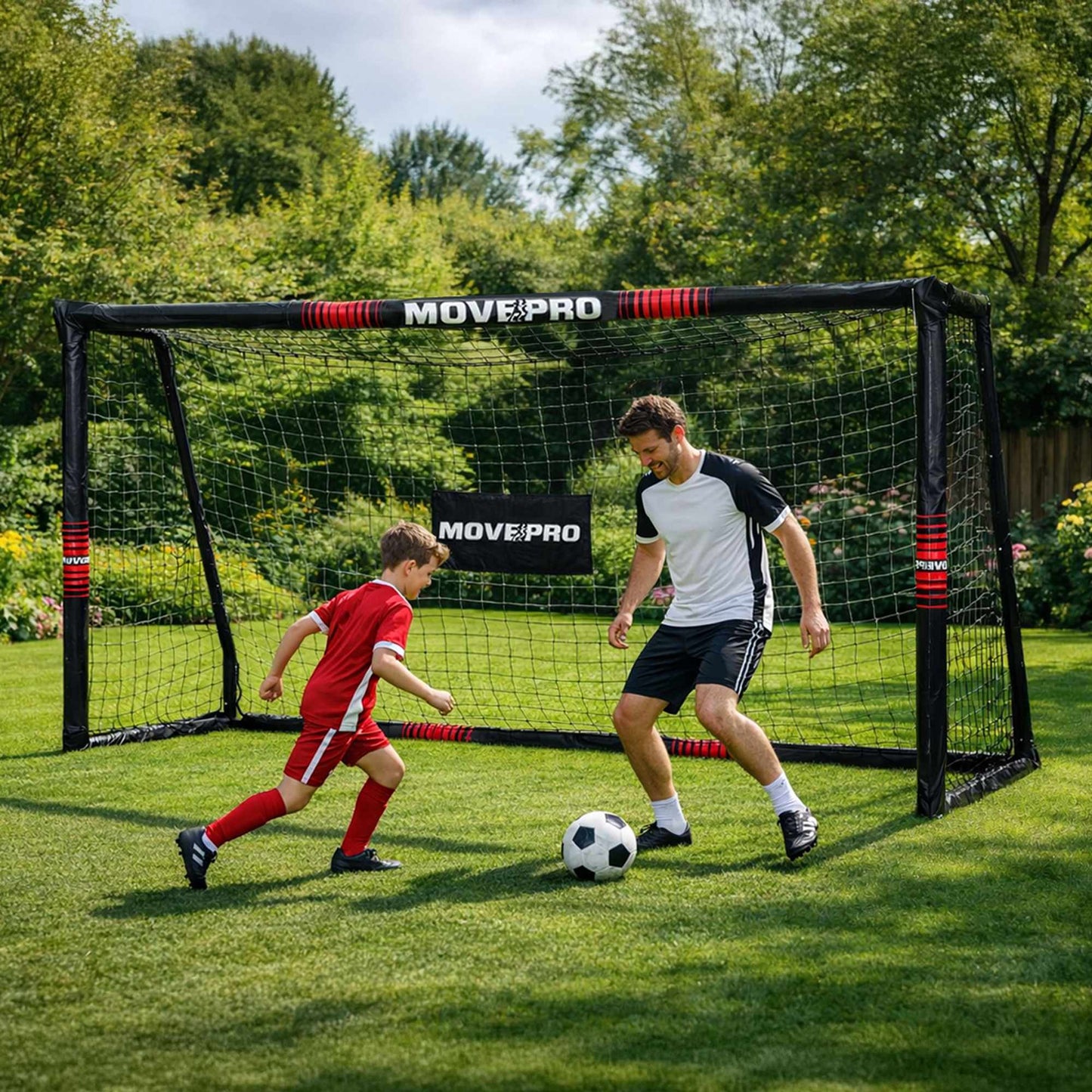 Soccer Goal with Net, 300x200 cm, Steel Frame