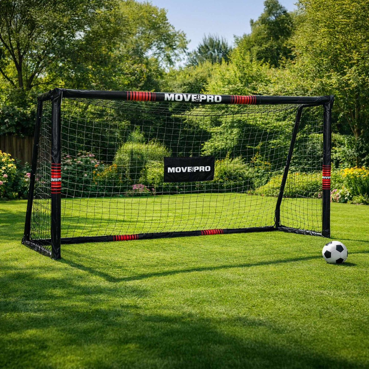 Soccer Goal with Net, 300x200 cm, Steel Frame
