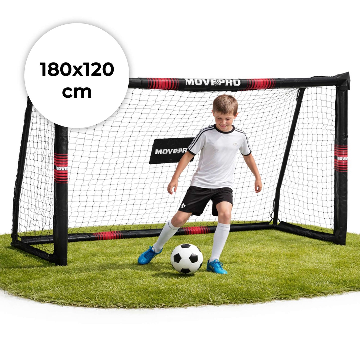 Soccer Goal with Net, Steel Frame, 180x120 cm