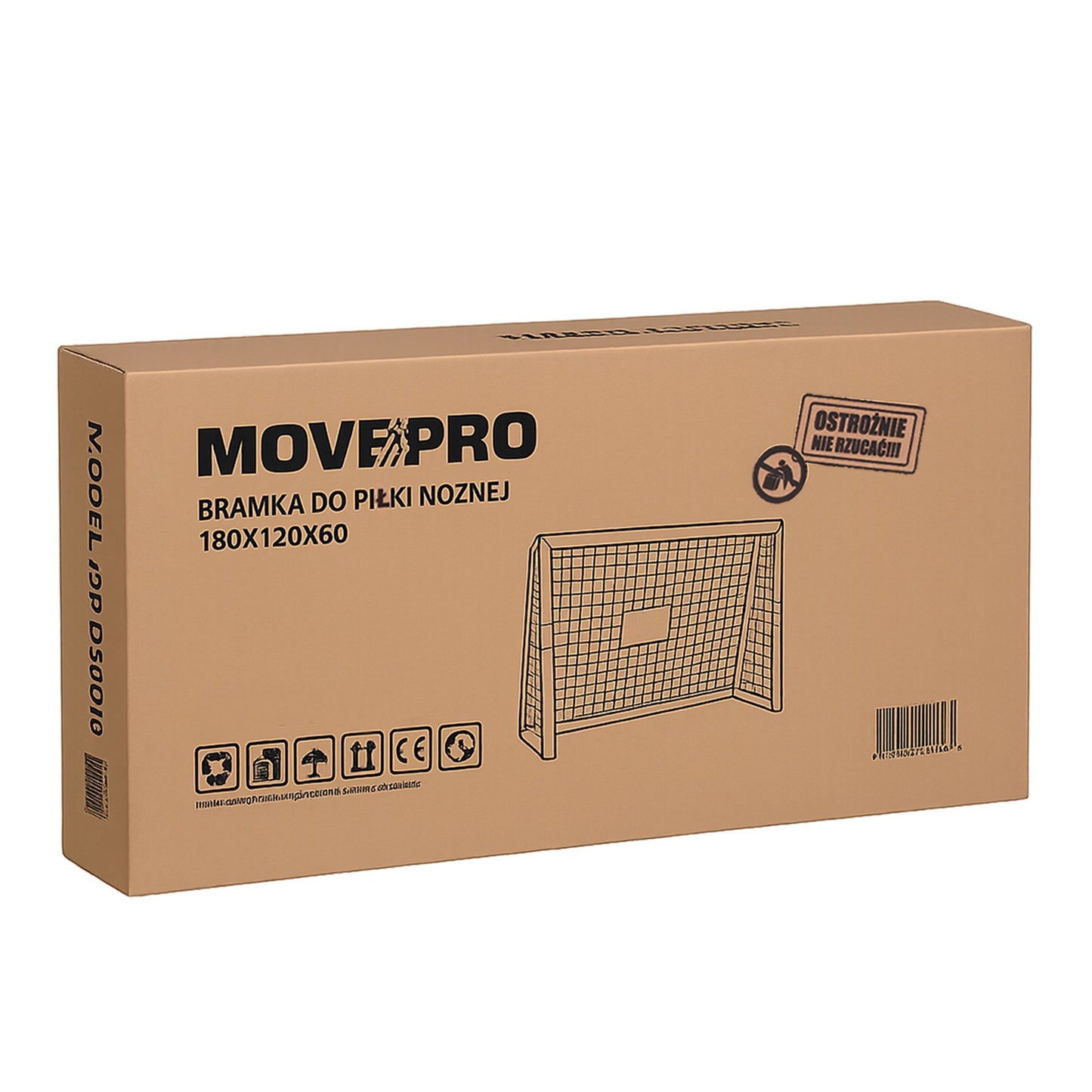 Soccer Goal with Net, Steel Frame, 180x120 cm