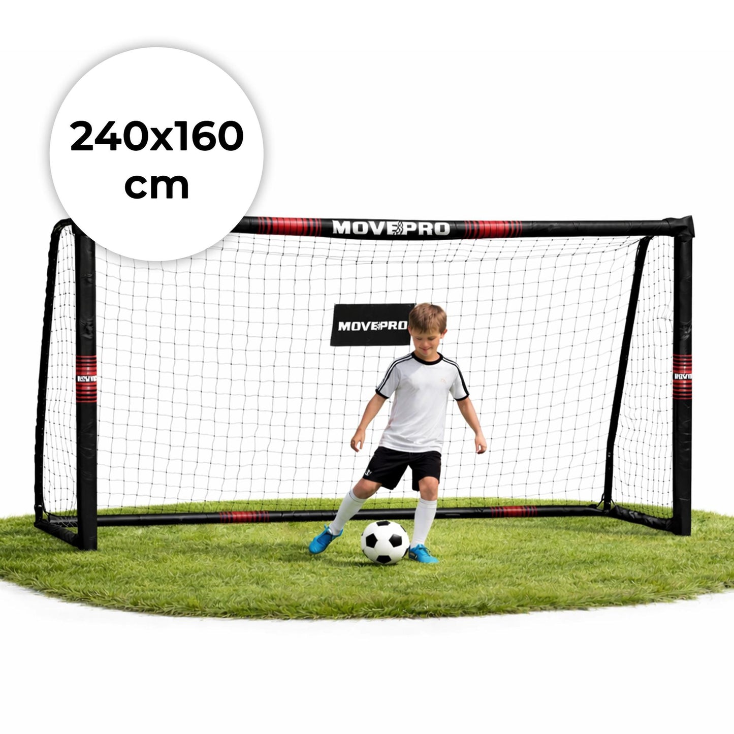 Soccer Goal with Net, Steel Frame, 240x160 cm