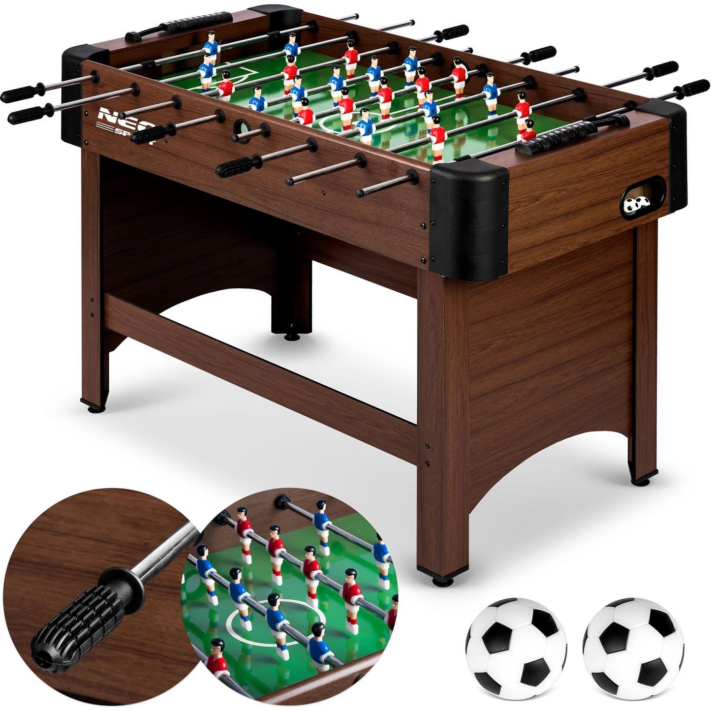 Soccer game table Neosport 118x61x79 cm NS-804 dark brown