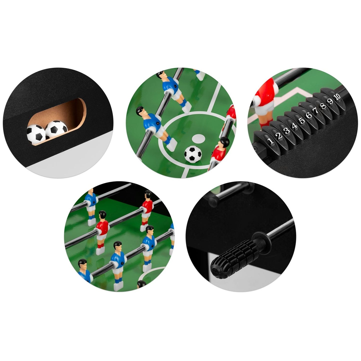 Soccer game table Neosport 118x61x79 cm NS-805 Black