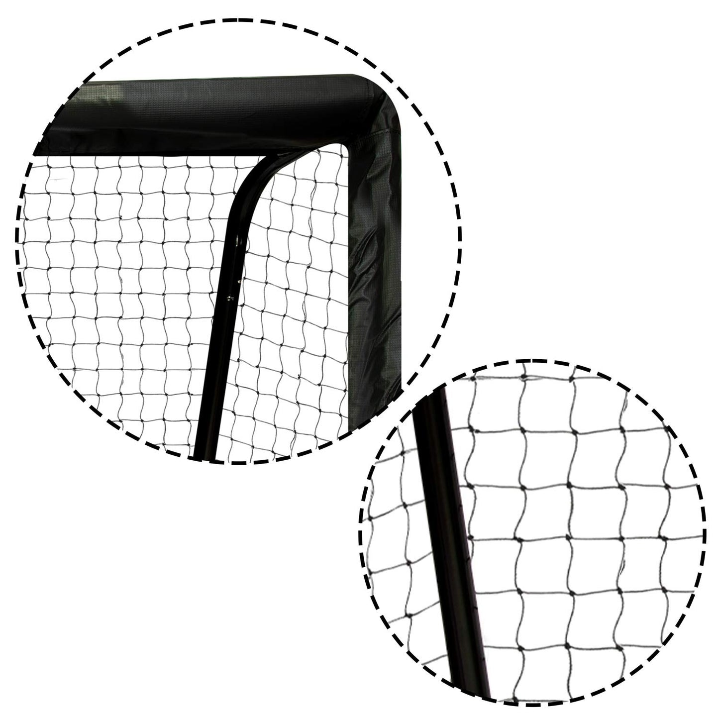 Soccer goal 180 x 120 x 60 cm, Black/Red, Model NS-463