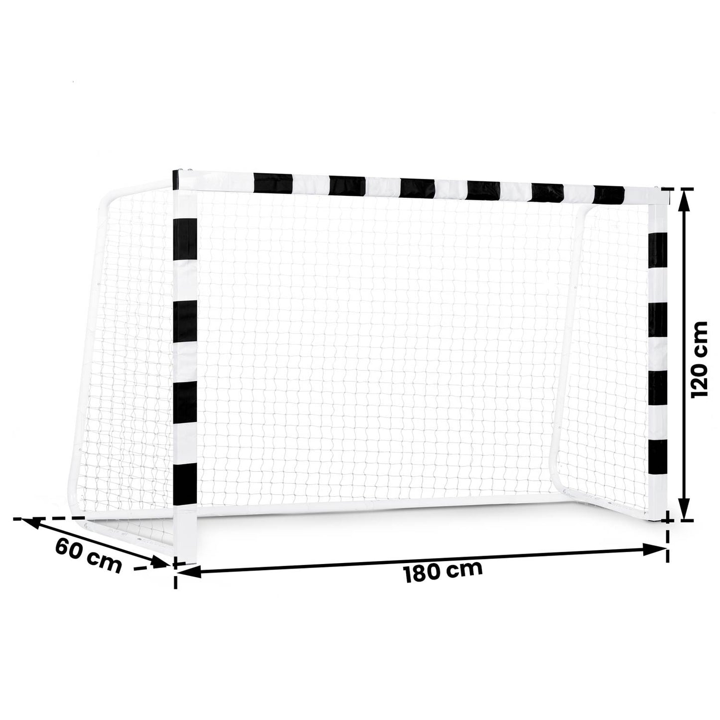 Soccer goal 180 x 120 x 60 cm, Black/White, Model NS-464