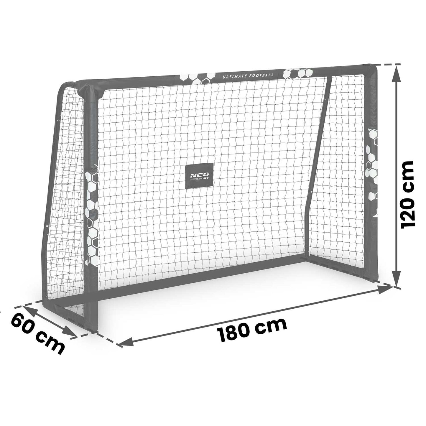 Soccer goal 180 x 120 x 60 cm - NS-462 Hexagon