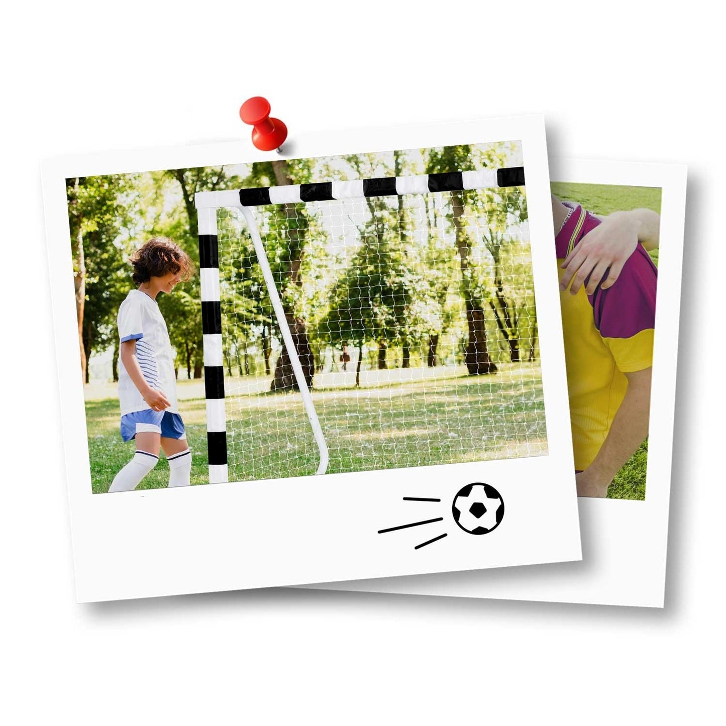 Soccer goal 300 x 160 x 90 cm NS-460 black/white