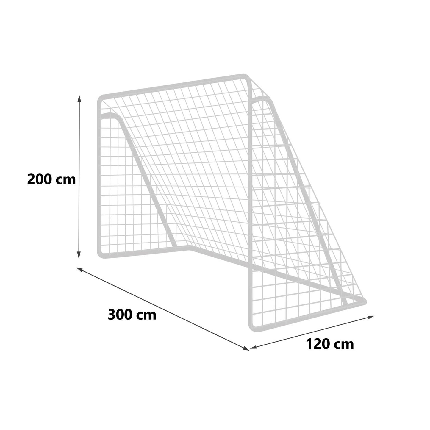 Soccer goal 300 x 200 x 120 cm