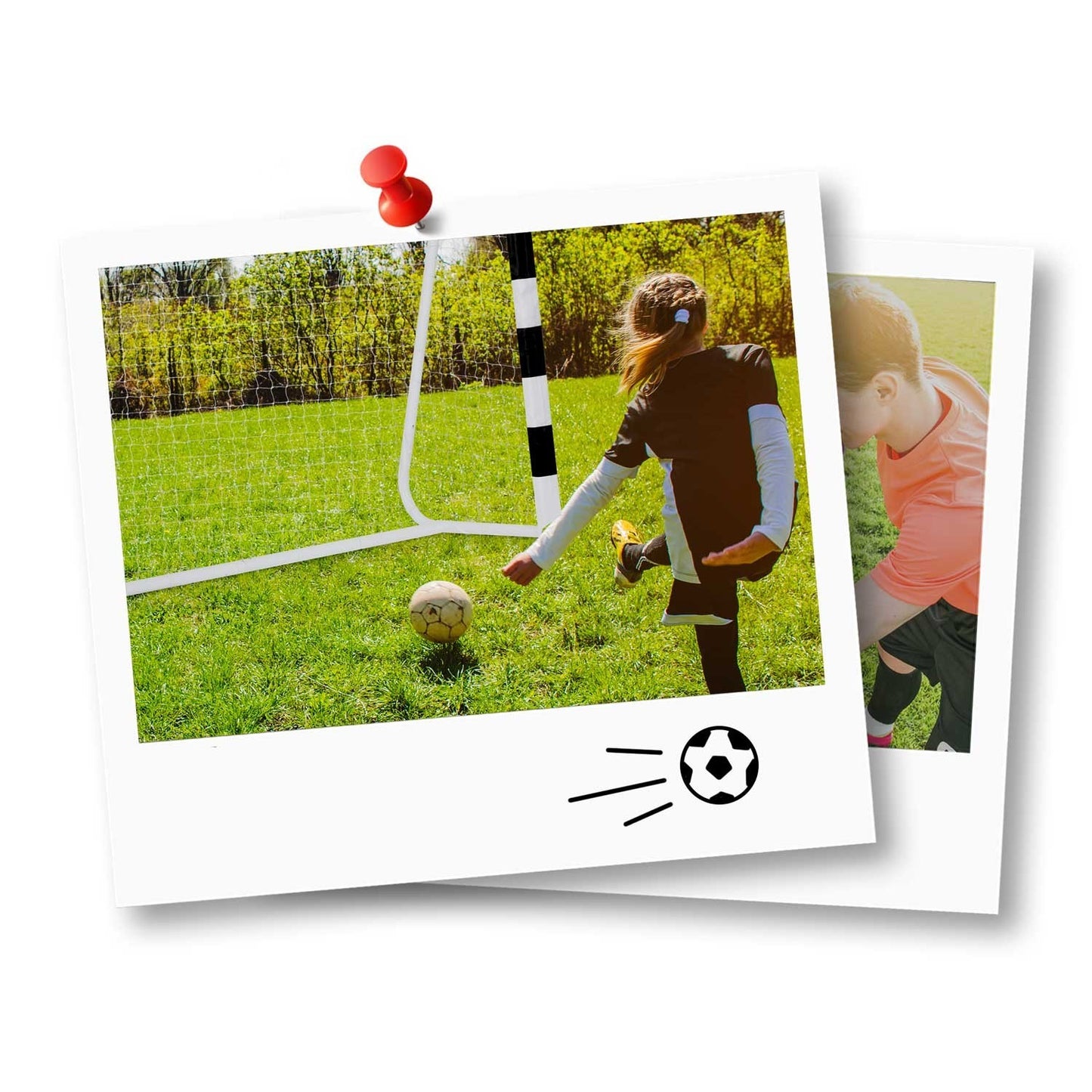 Soccer goal 300 x 200 x 120 cm NS-465 black/white
