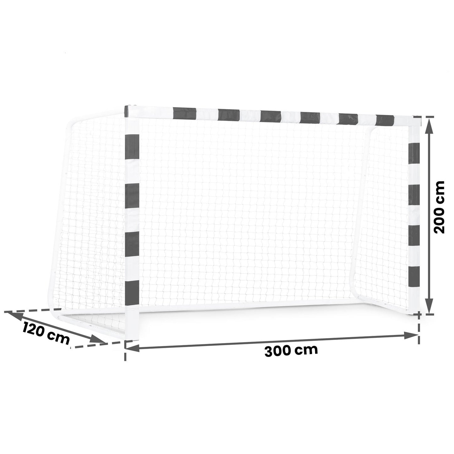 Soccer goal 300 x 200 x 120 cm NS-465 black/white