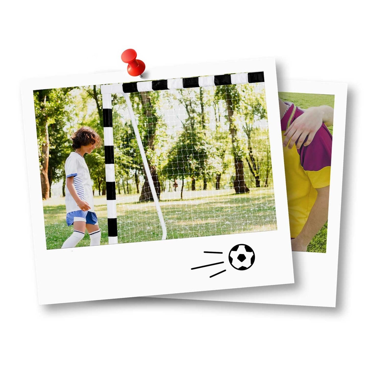 Soccer goal 300 x 200 x 120 cm NS-465 black/white