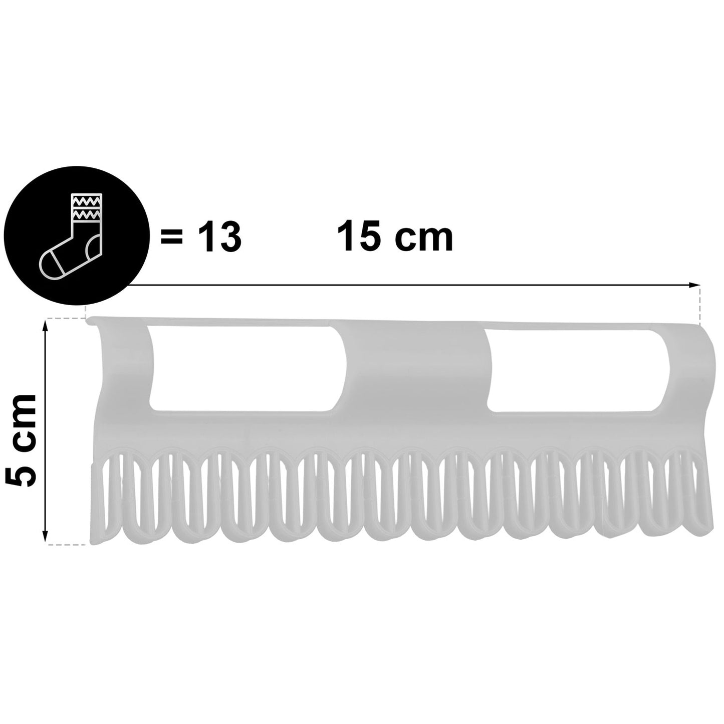 Sock Holders for Dryers, 2 Pcs, Black, Durable Plastic