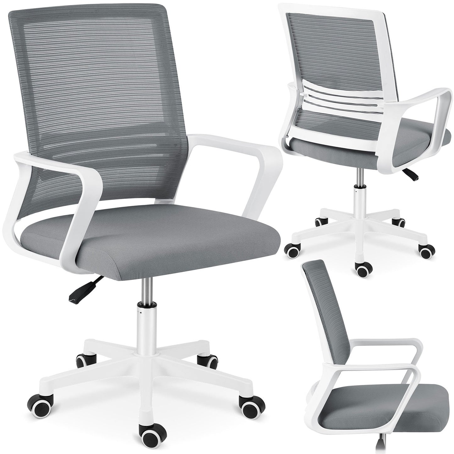 Sofatel Corta micro-mesh office chair, dark gray