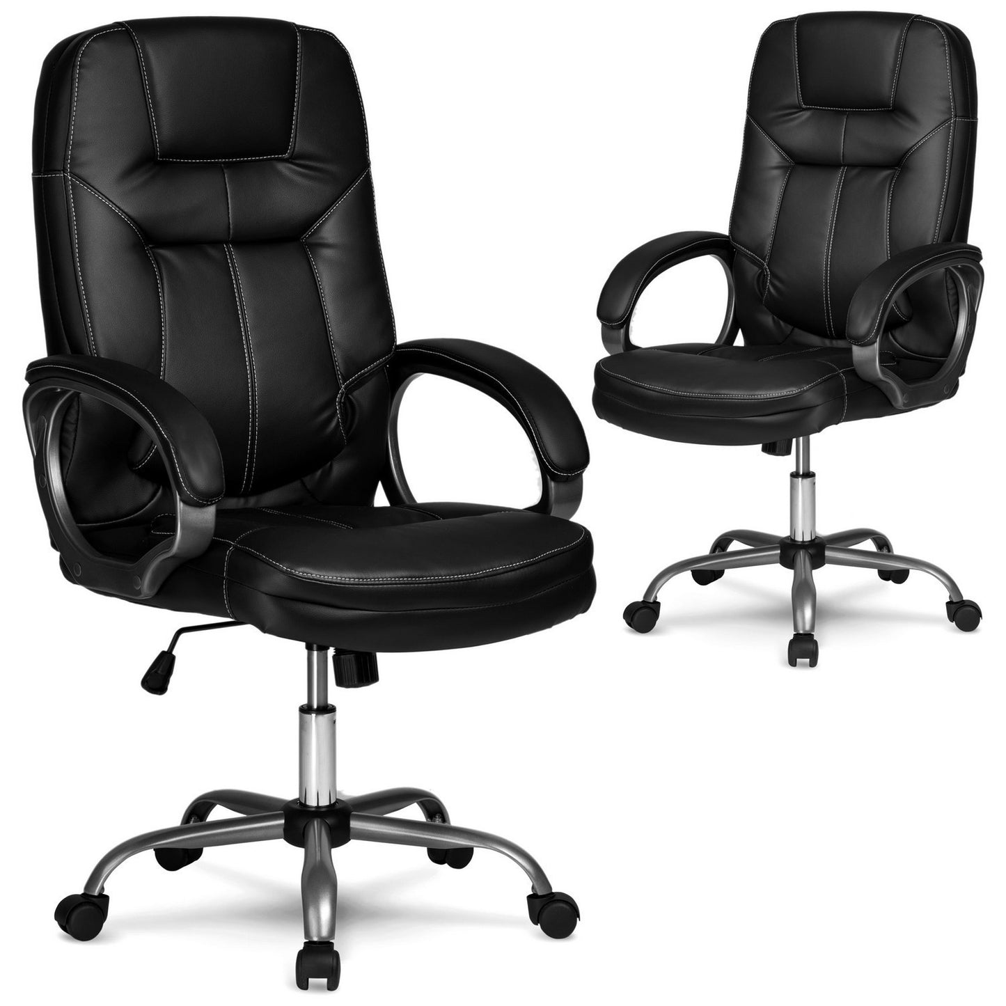 Sofotel 355 black leather office chair