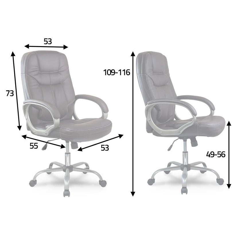 Sofotel 355 black leather office chair