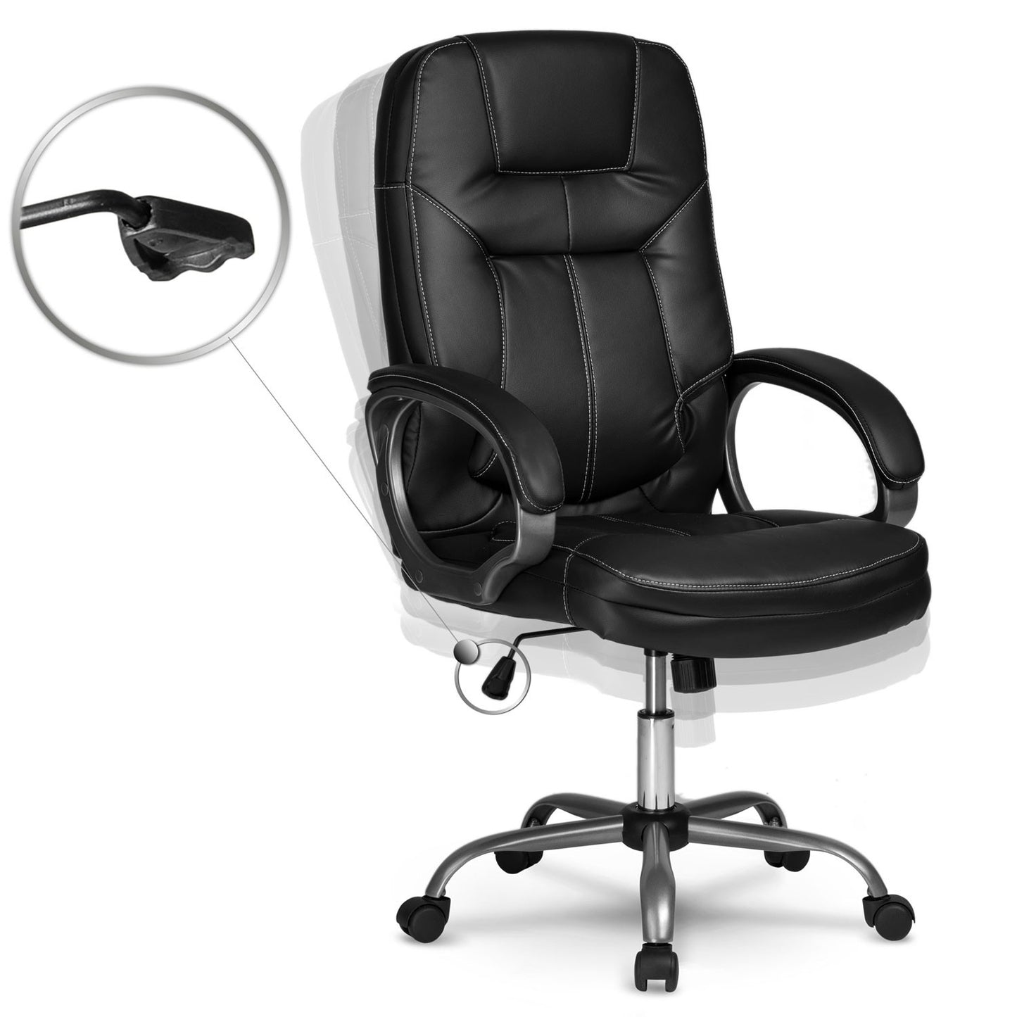 Sofotel 355 black leather office chair