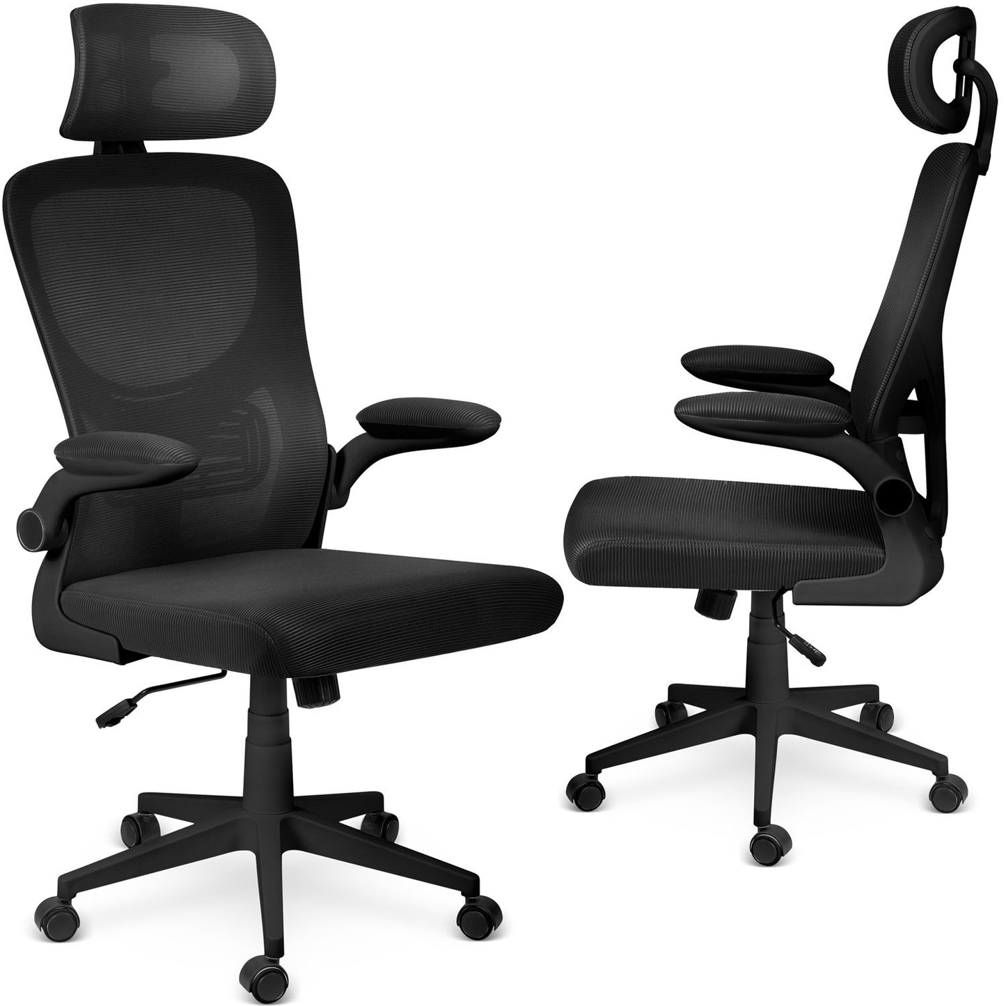 Sofotel Brass micromesh office chair, black