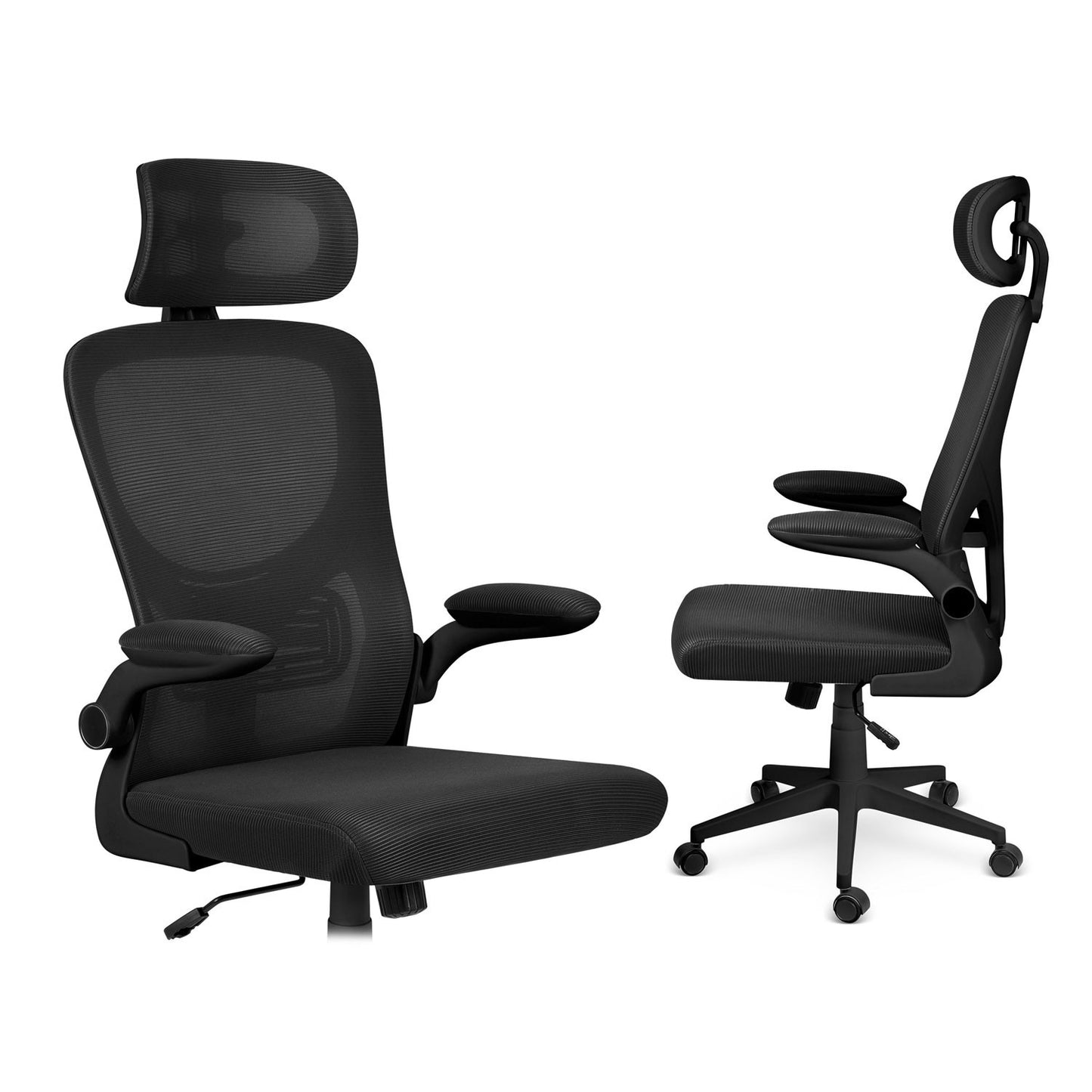 Sofotel Brass micromesh office chair, black