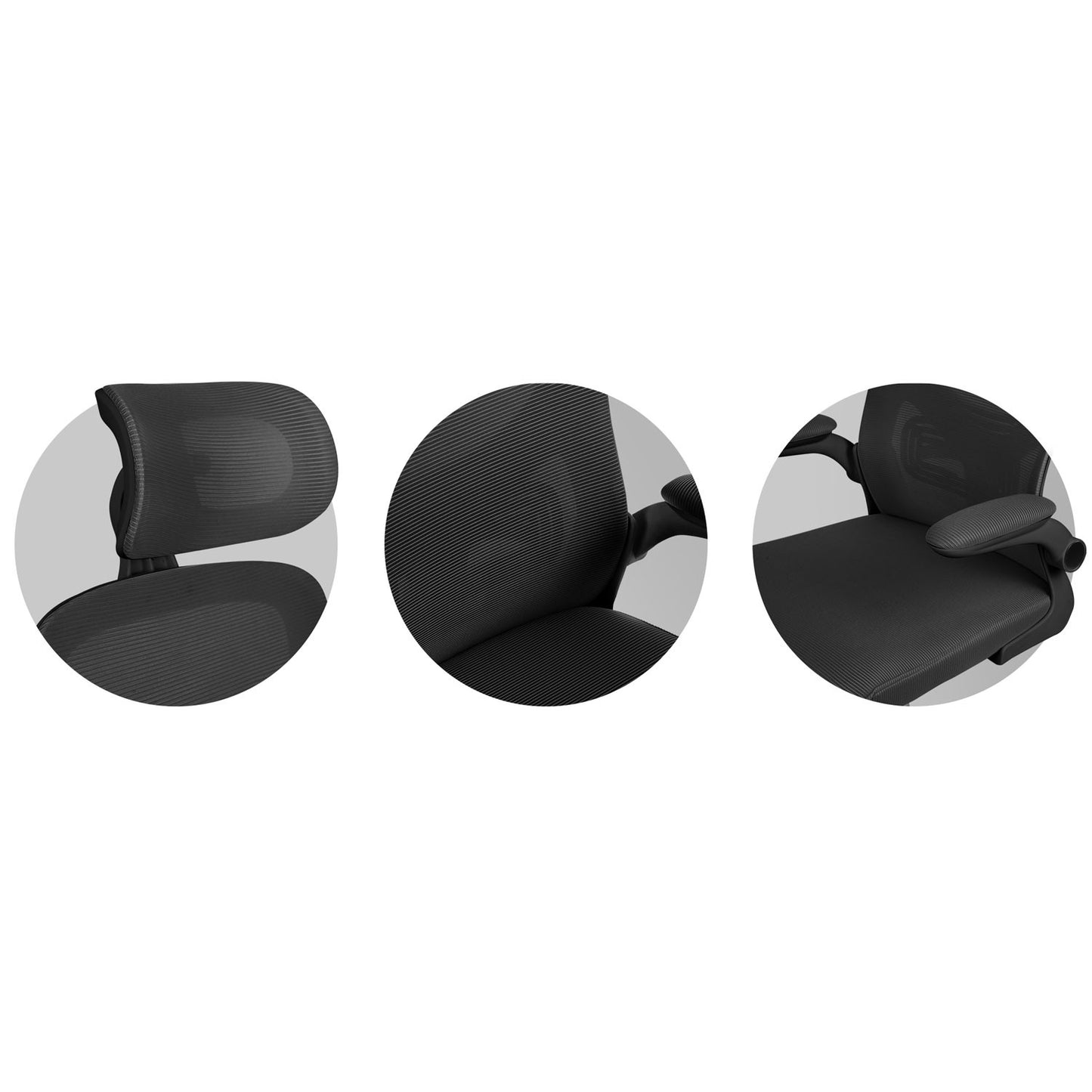 Sofotel Brass micromesh office chair, black