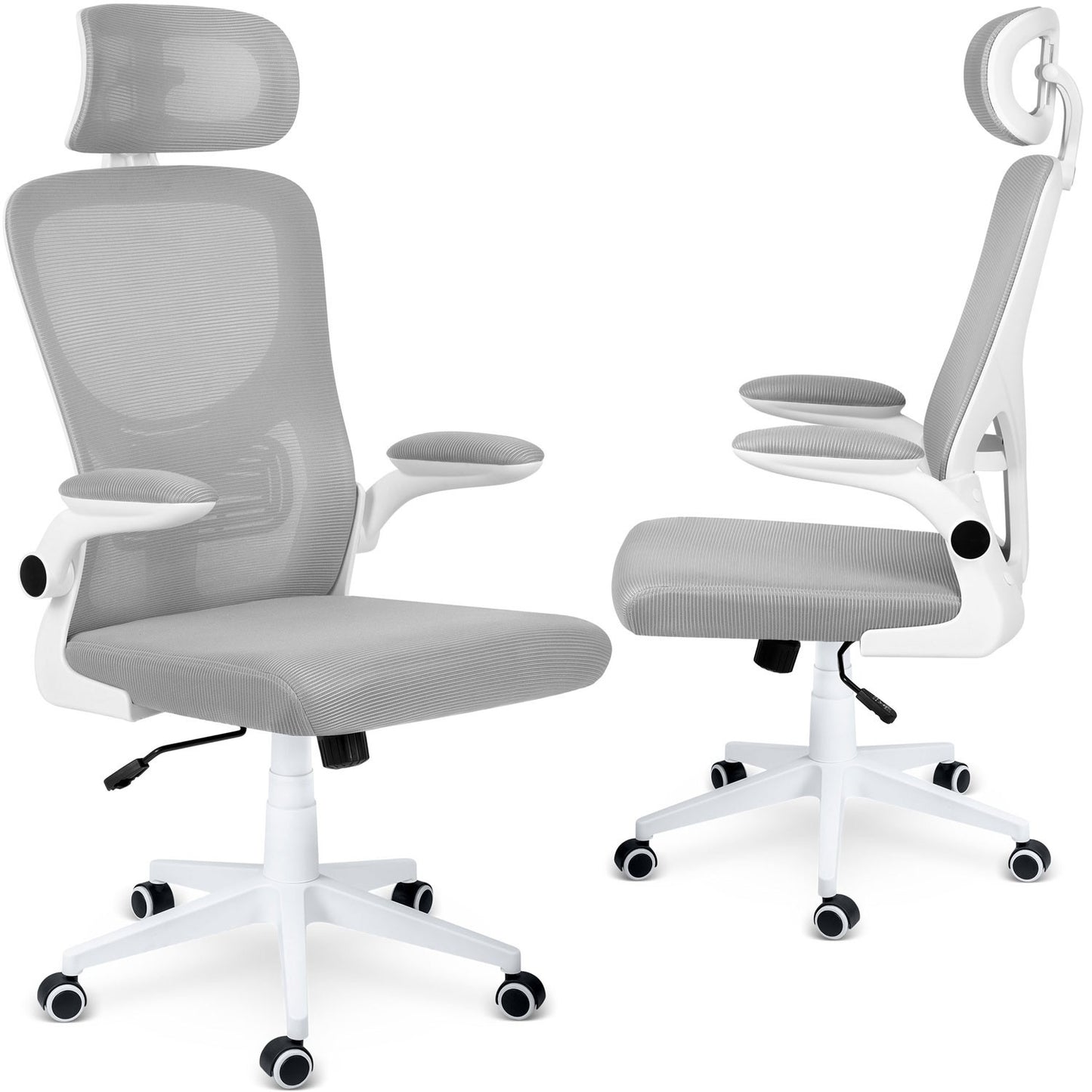 Sofotel Brass micromesh office chair, gray