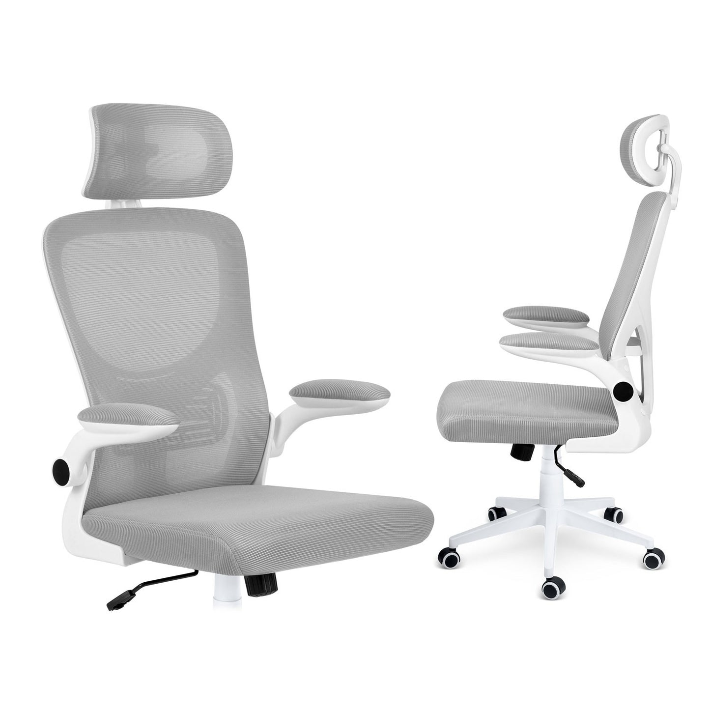 Sofotel Brass micromesh office chair, gray
