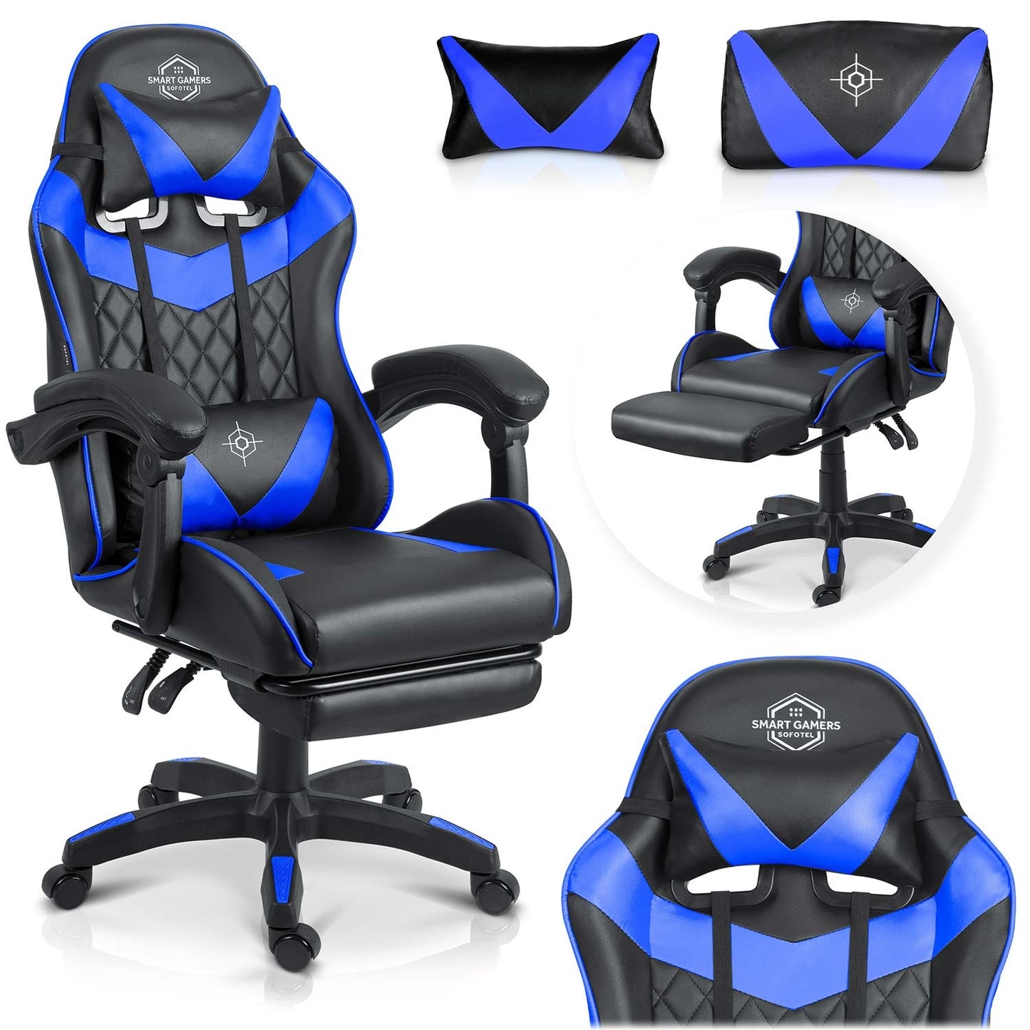 Sofotel Draknor II gaming chair black and blue