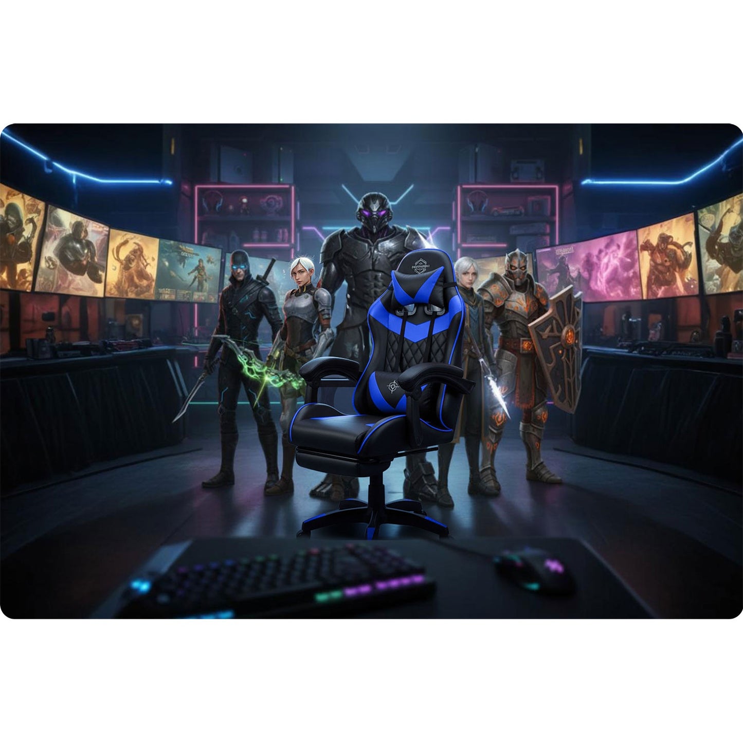 Sofotel Draknor II gaming chair black and blue
