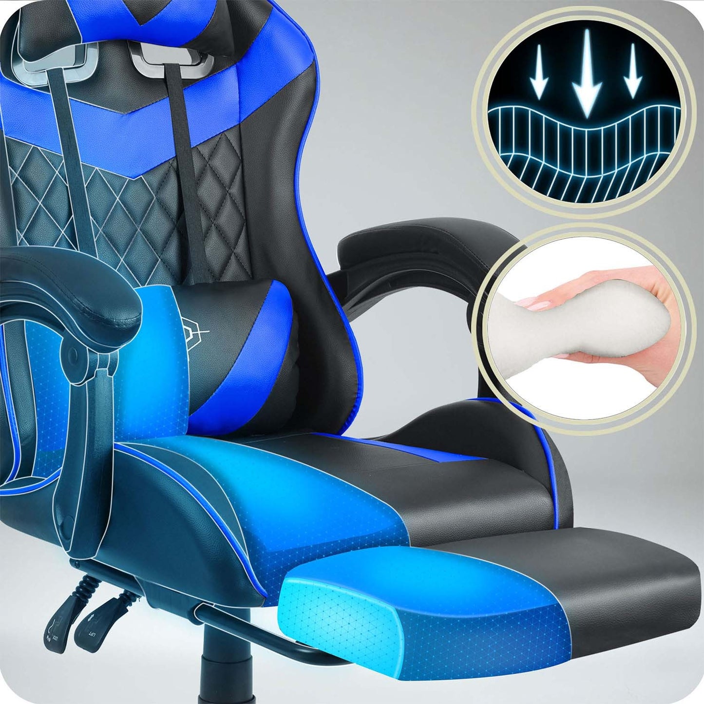 Sofotel Draknor II gaming chair black and blue