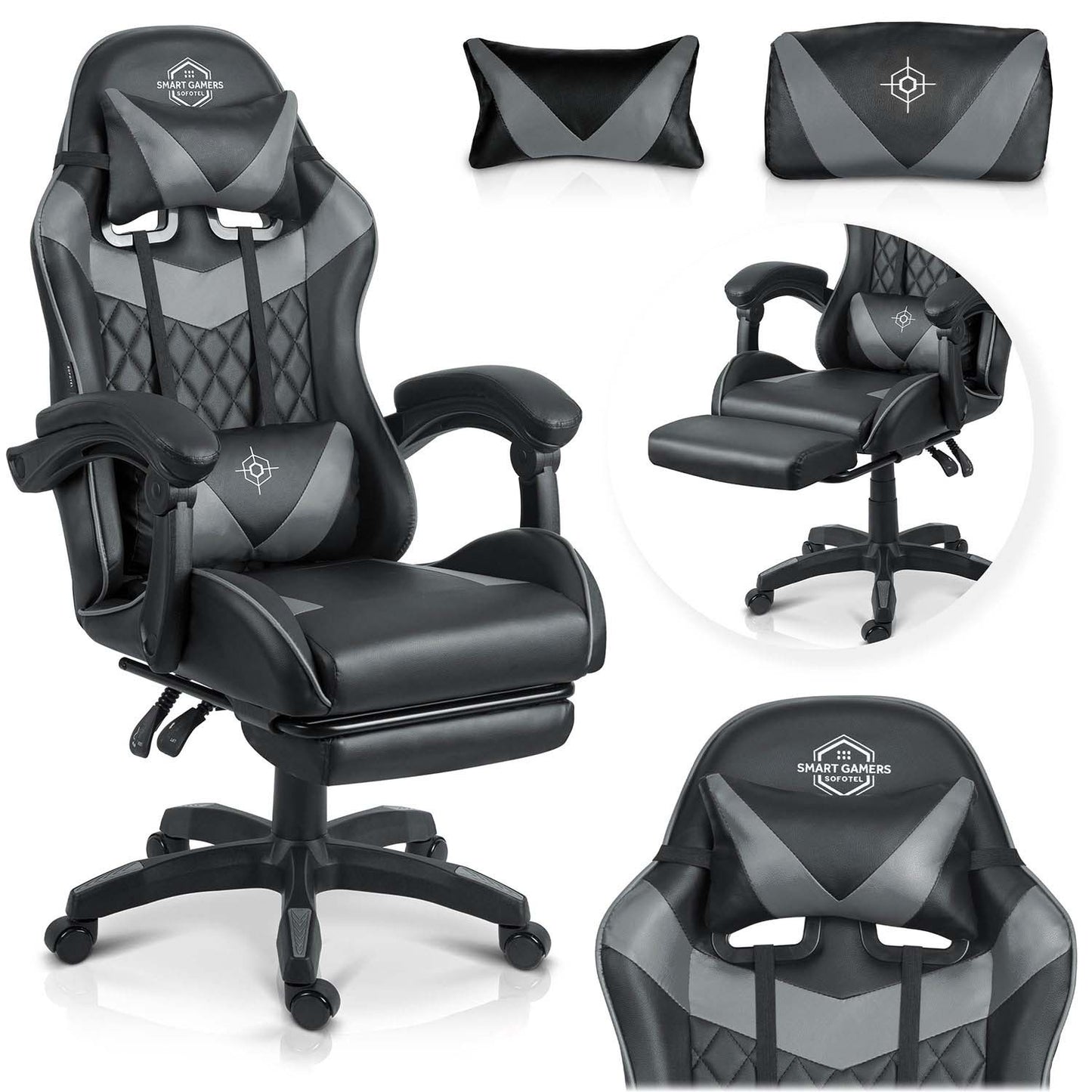 Sofotel Draknor II gaming chair black and gray