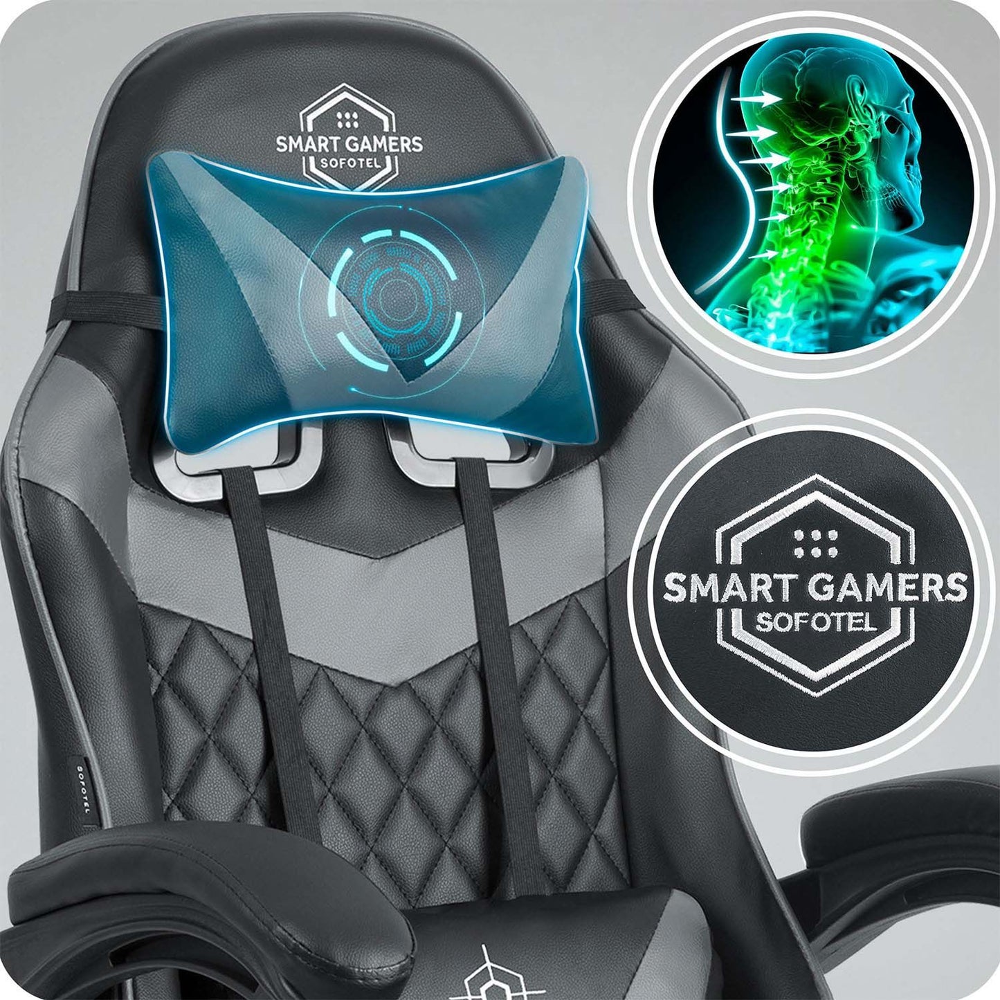 Sofotel Draknor II gaming chair black and gray