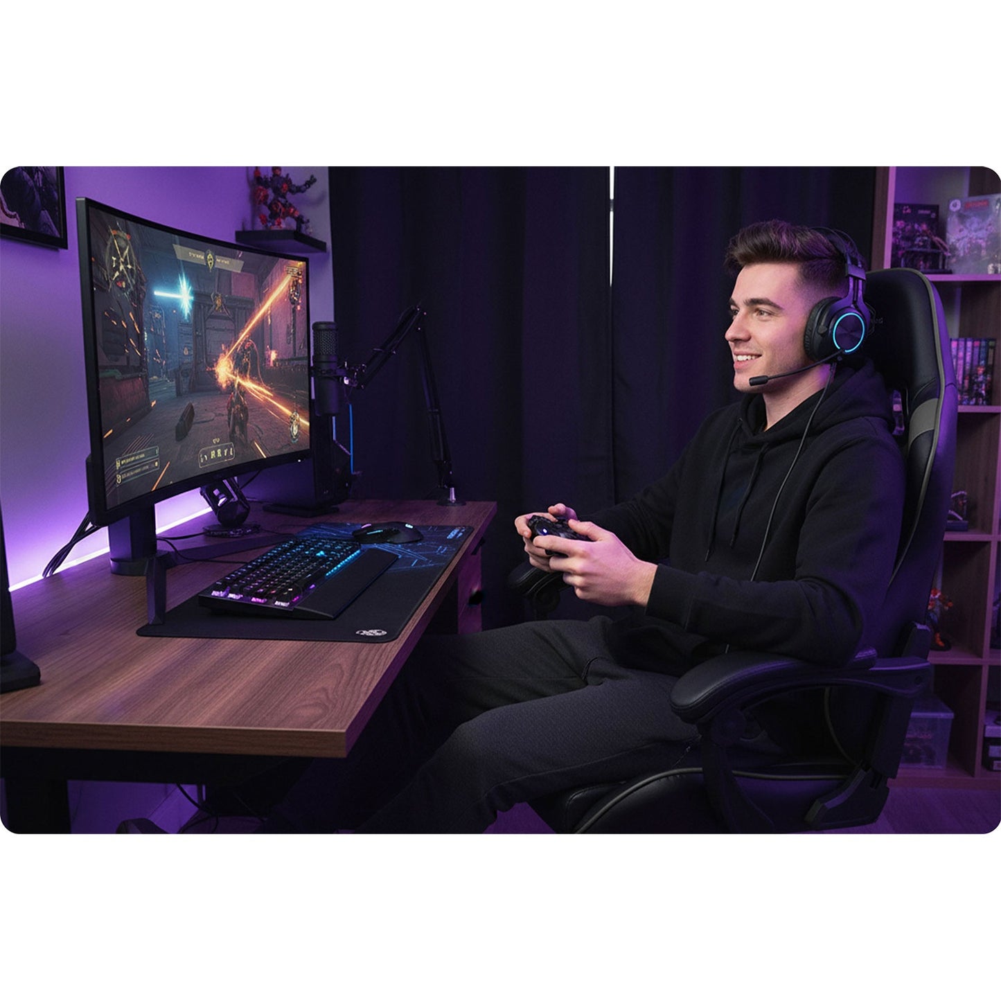 Sofotel Draknor II gaming chair black and gray