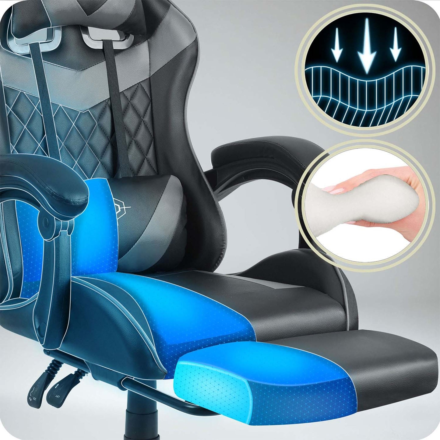 Sofotel Draknor II gaming chair black and gray