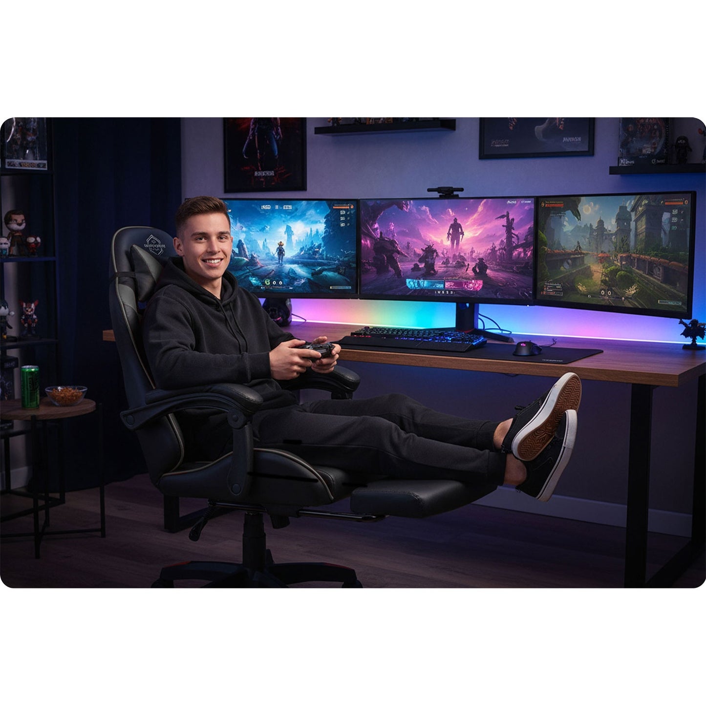 Sofotel Draknor II gaming chair black and gray