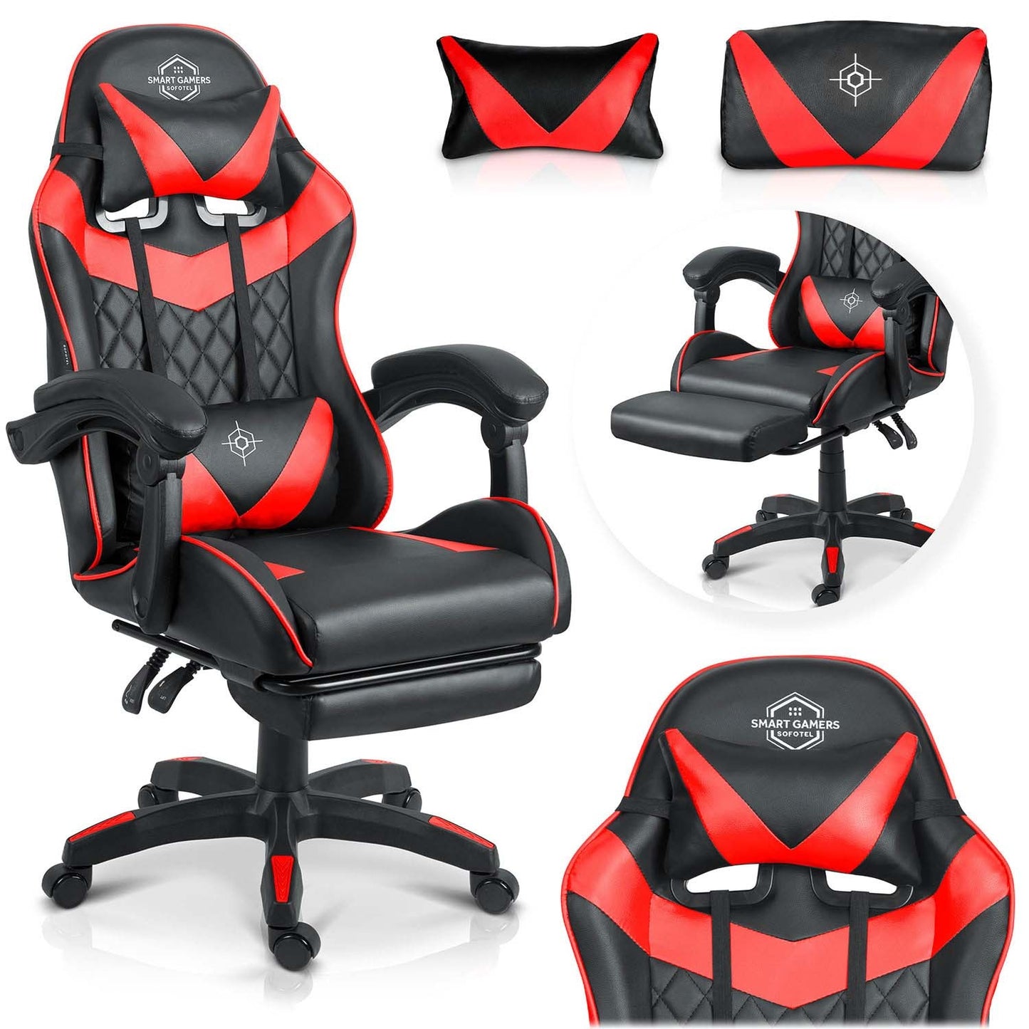 Sofotel Draknor II gaming chair black and red