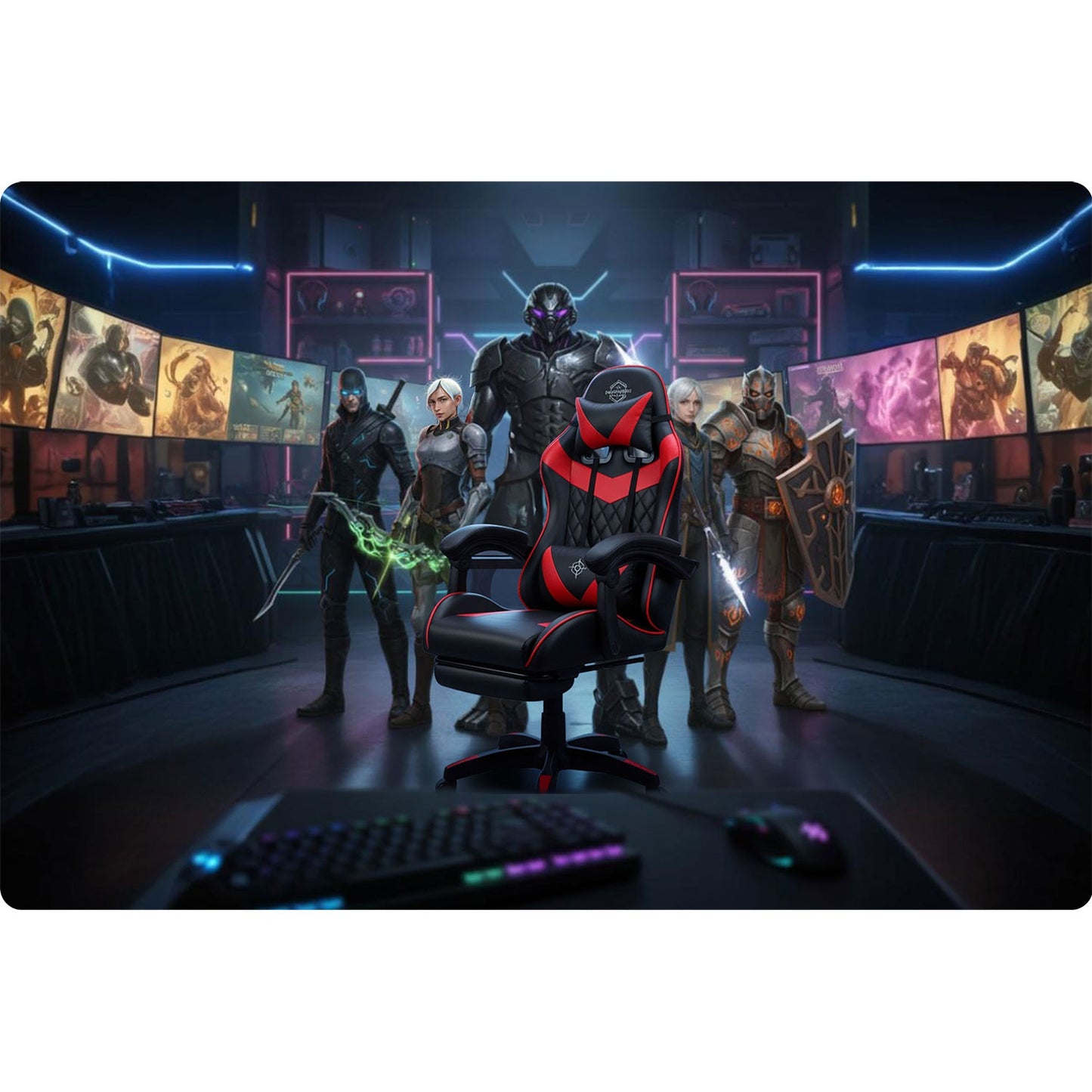 Sofotel Draknor II gaming chair black and red