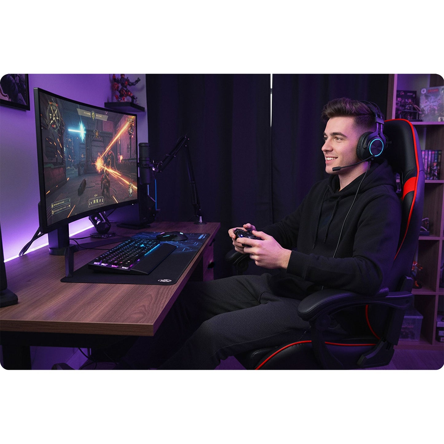 Sofotel Draknor II gaming chair black and red