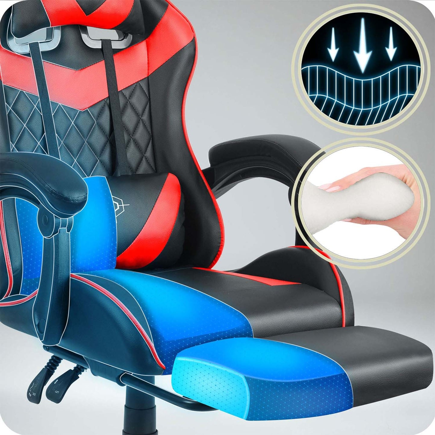 Sofotel Draknor II gaming chair black and red