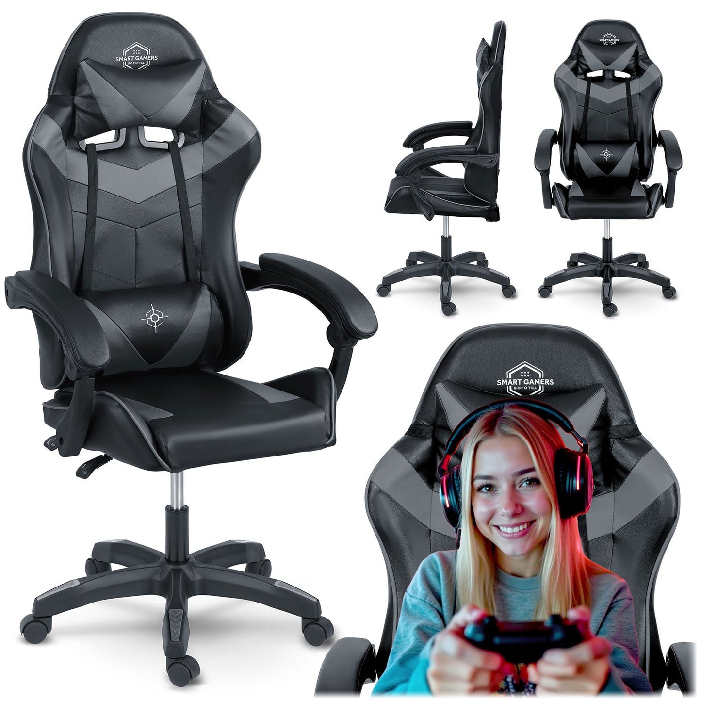 Sofotel Draknor gaming chair black and gray