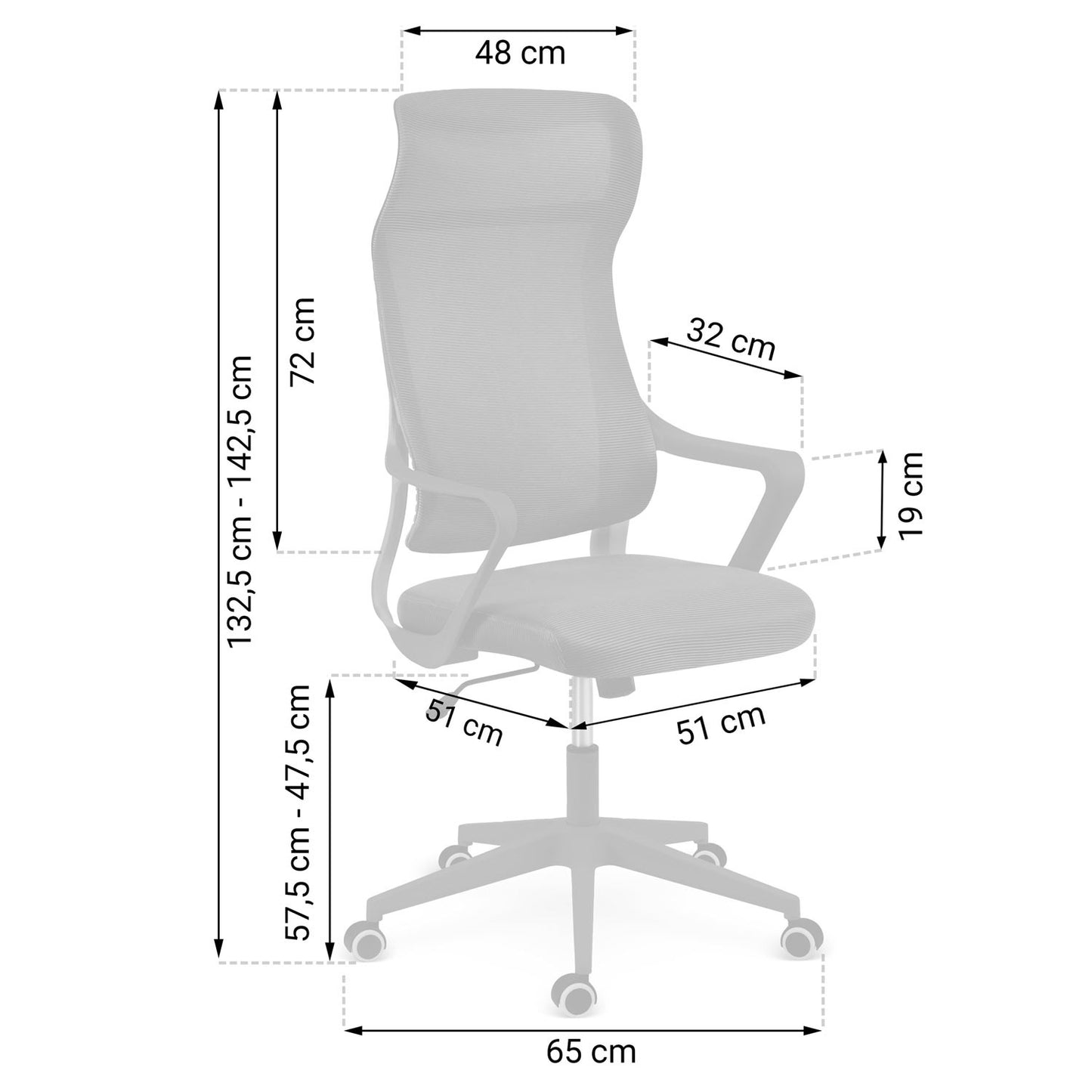 Sofotel Labi micromesh office chair, black