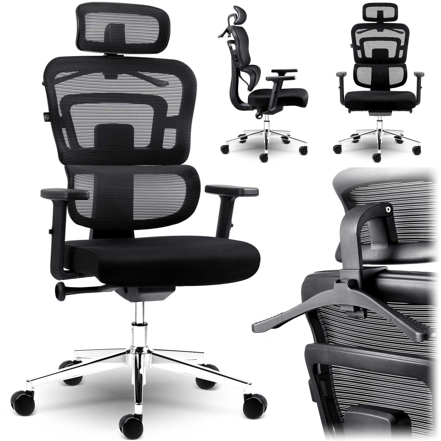 Sofotel Nicea micromesh office chair, black