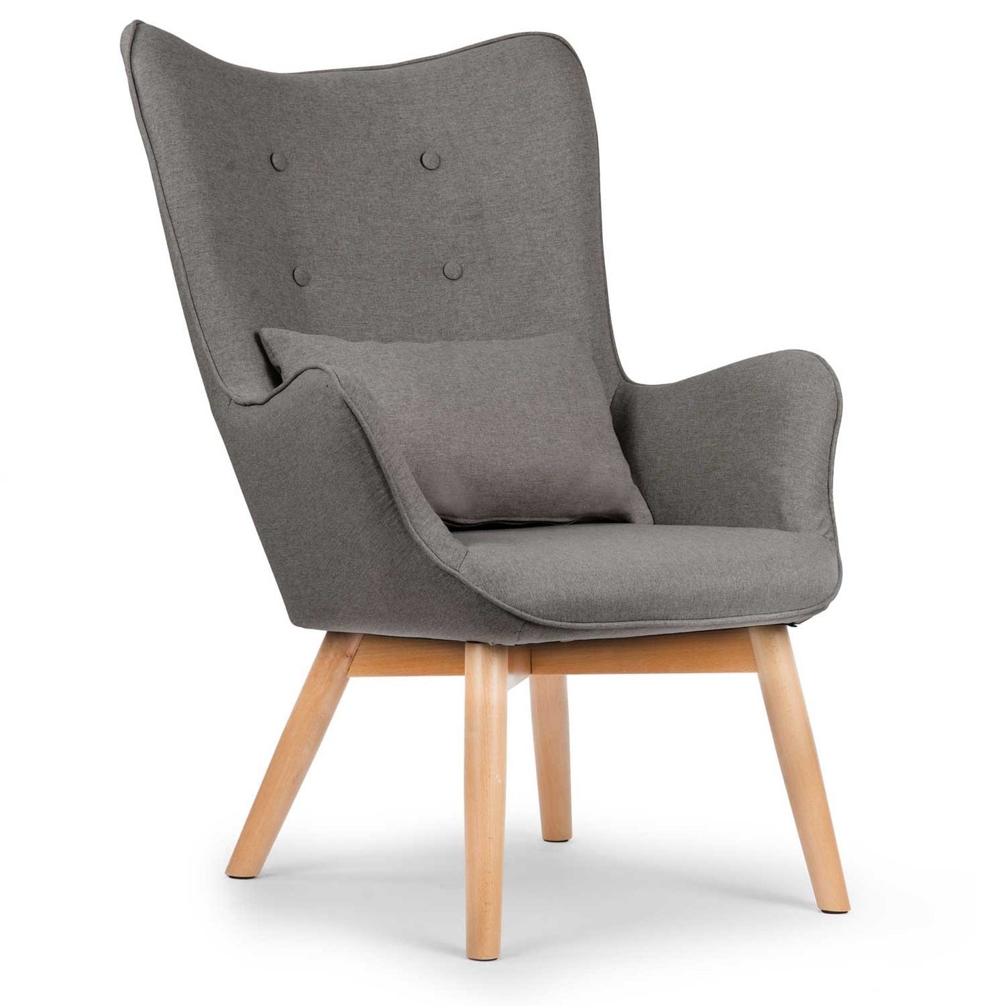 Sofotel Norse wing chair with footrest, grey