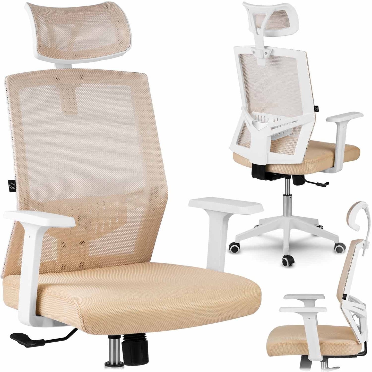 Sofotel Rotar beige micro-mesh office chair