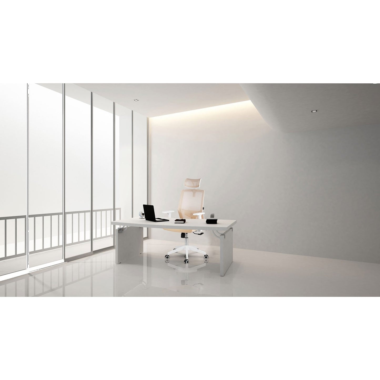 Sofotel Rotar beige micro-mesh office chair