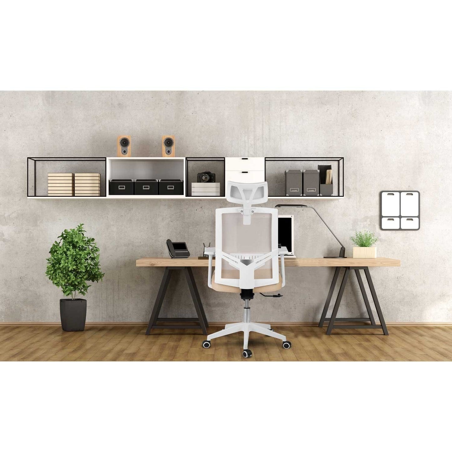 Sofotel Rotar beige micro-mesh office chair