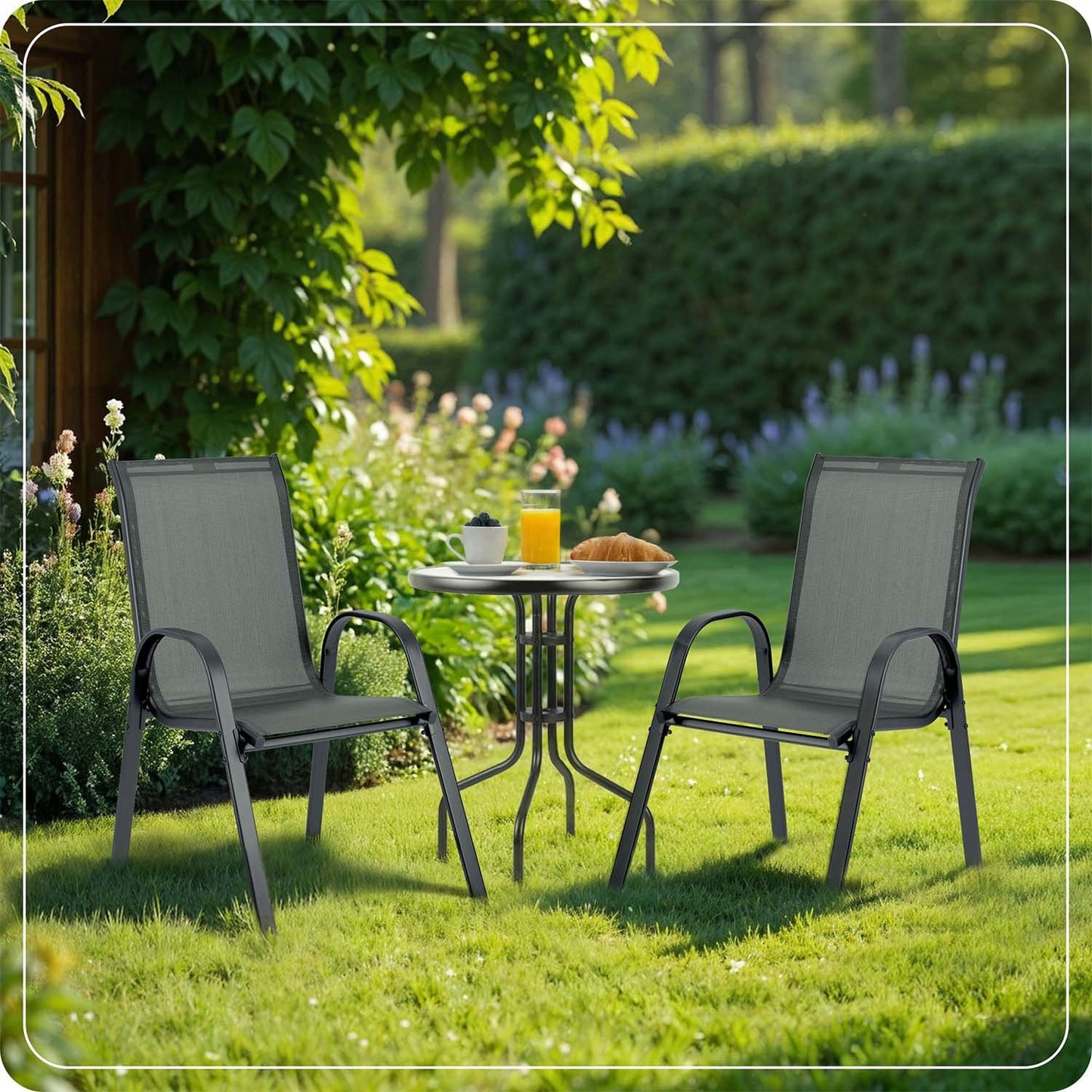 Sofotel SO-980 textile garden chairs set of 4