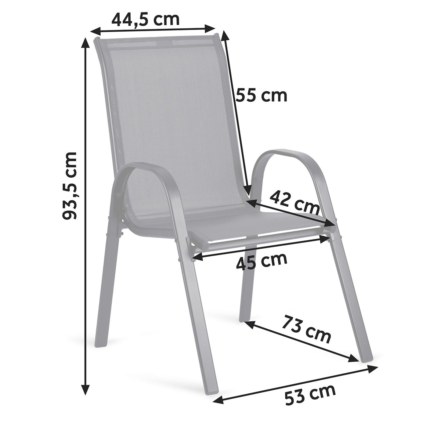 Sofotel SO-980 textile garden chairs set of 4