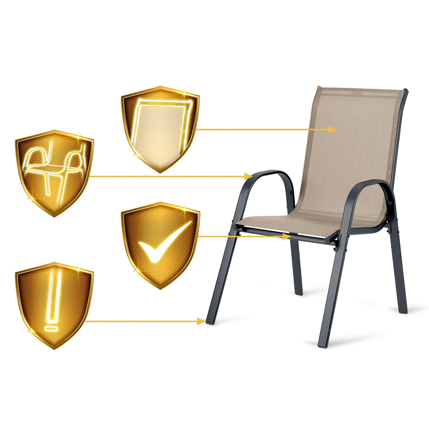 Sofotel SO-980 textile garden chairs set of 4