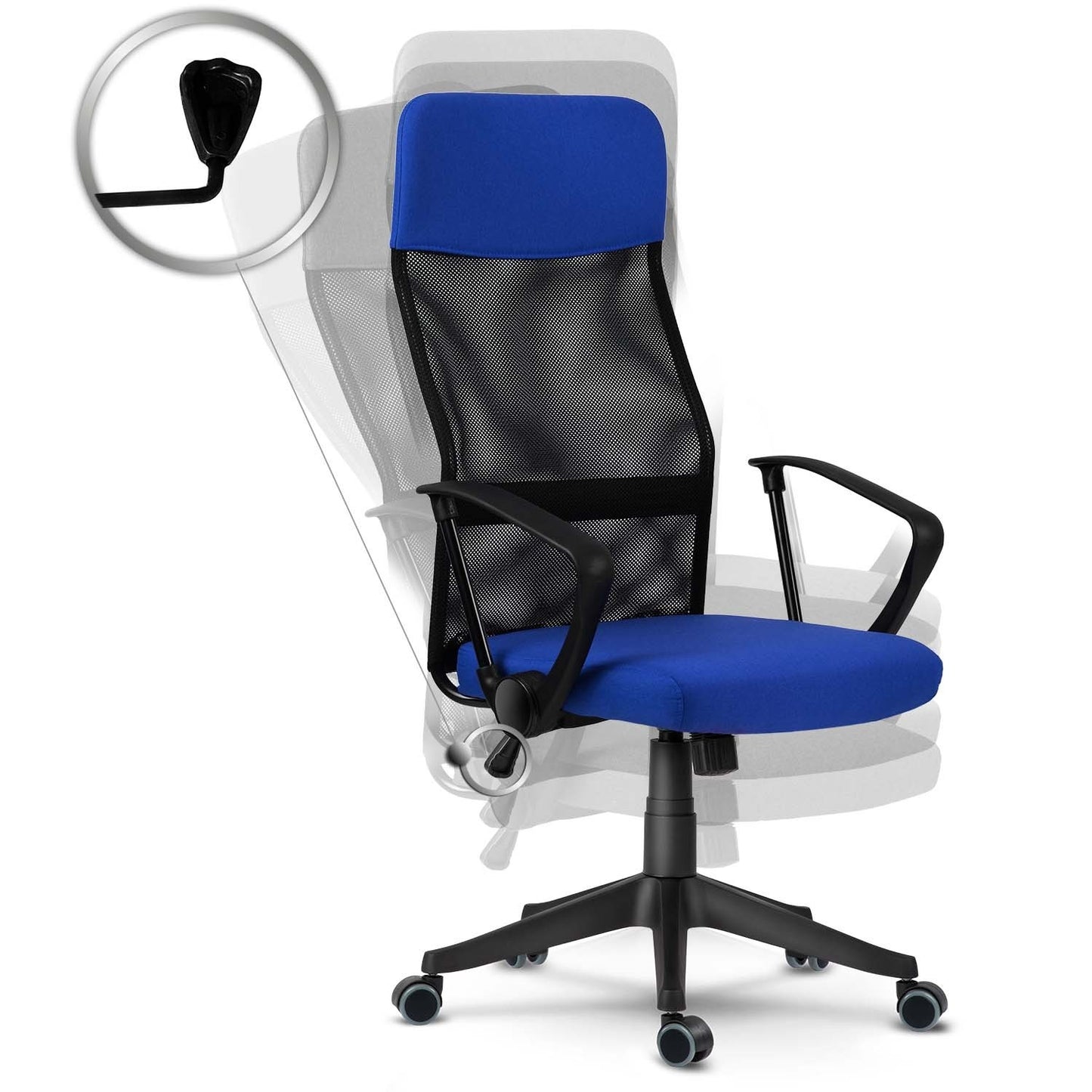 Sofotel Sydney Micro Mesh Office Chair Blue/Black