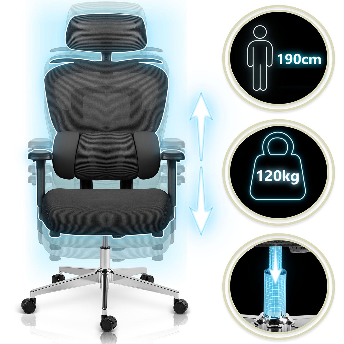 Sofotel Talin Micro Mesh Office Chair - Black